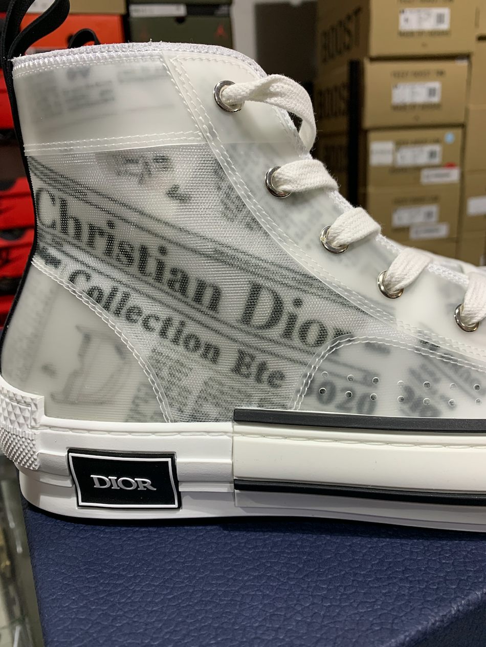 newspaper sneakers